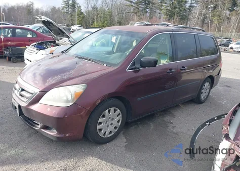 2007 Honda Odyssey Lx из США, поврежденный, VIN 5FNRL38297B053619